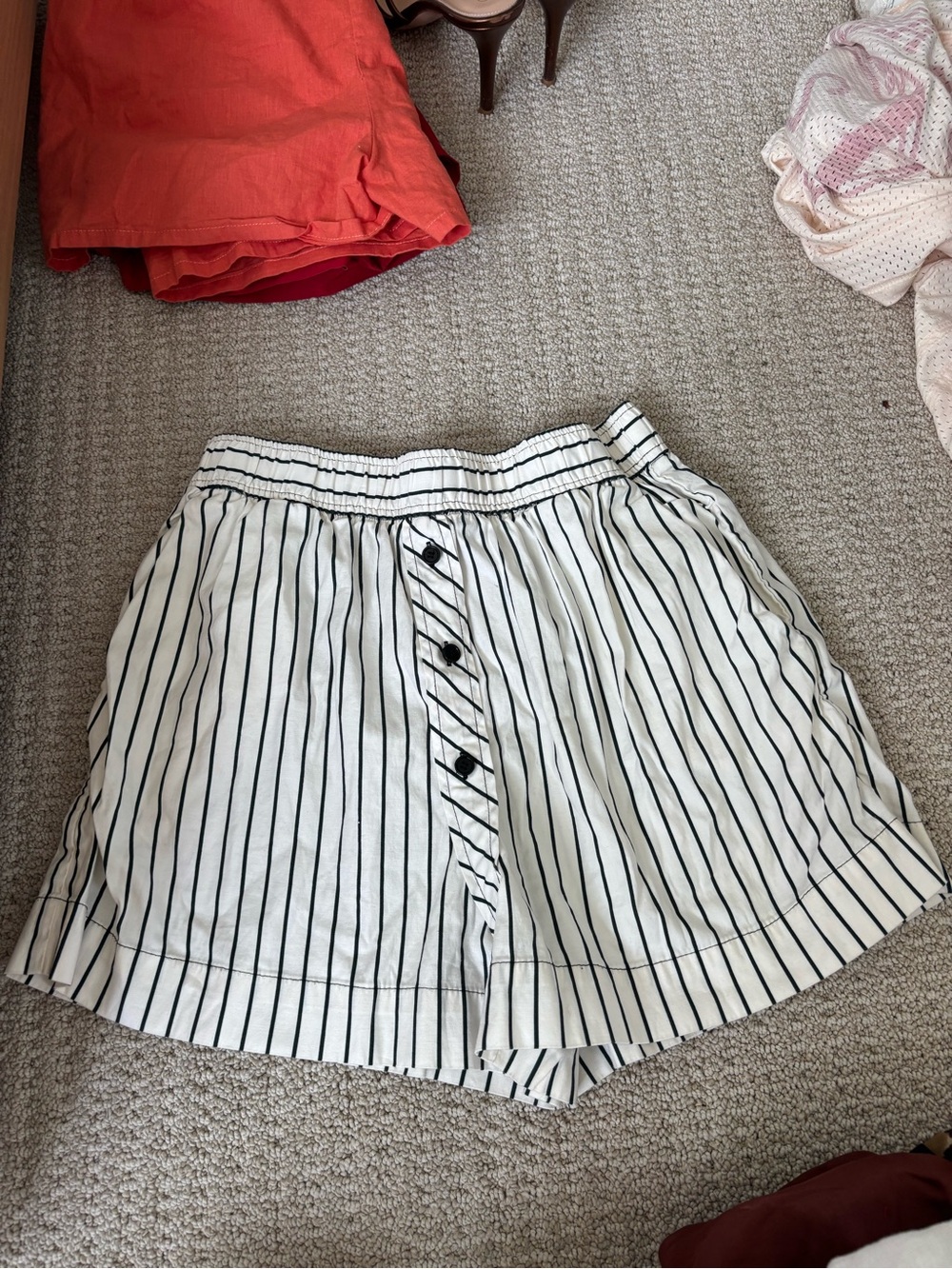 Reformation Striped Shorts